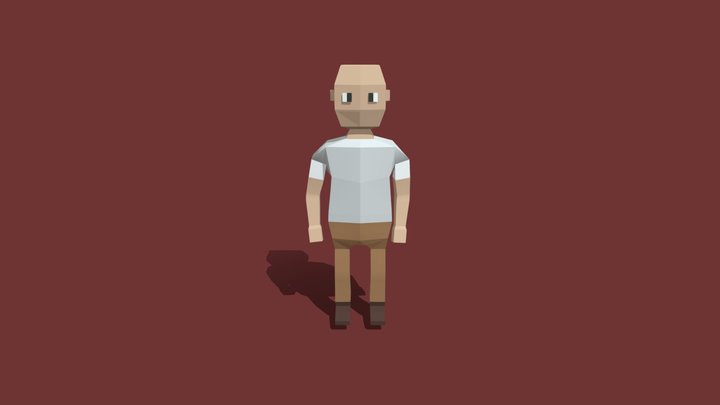 Low Poly Human 3D Model