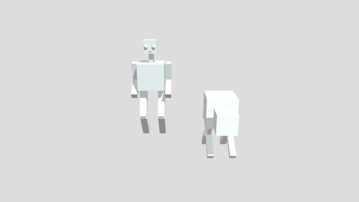 Character and Animal Hierarchy Rig 3D Model
