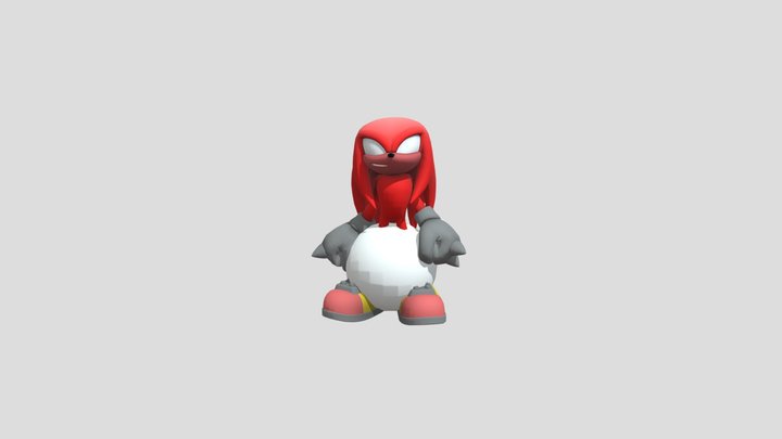 knuckles__dream_team____blend___fbx___by_langtan 3D Model