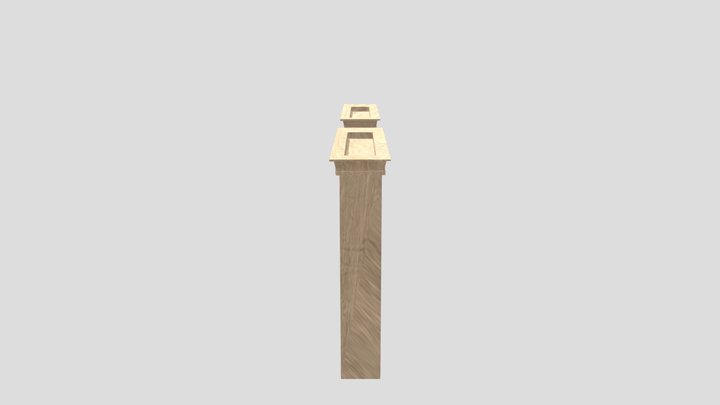 front temple wall 3D Model