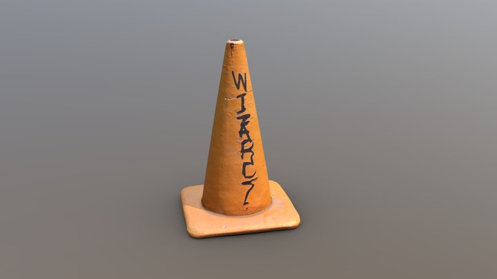 Traffic Cone Photoscan 3D Model
