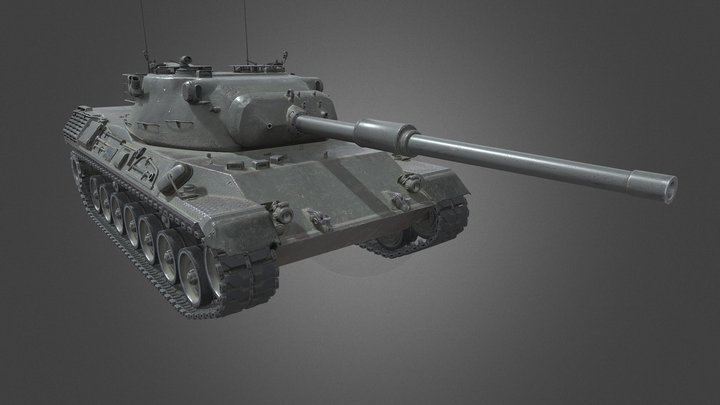 Tank_Leopard 1 3D Model