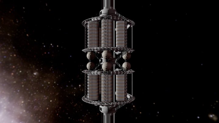 Cargo Space Lift (MegaStructures Daily) 3D Model