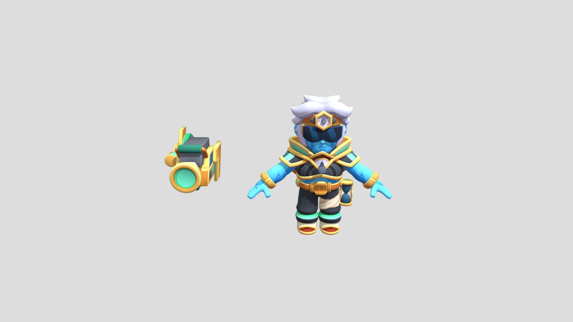 Brawl_Stars_equilibrium_buster_T_pose - Download Free 3D model by ...