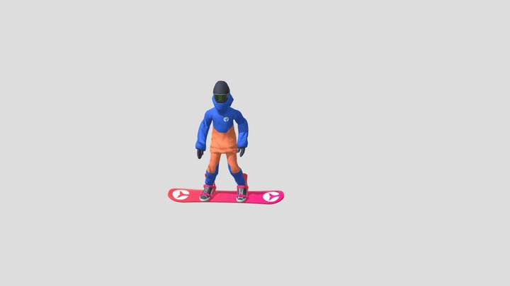 Snowboarder Onirix 3D Model