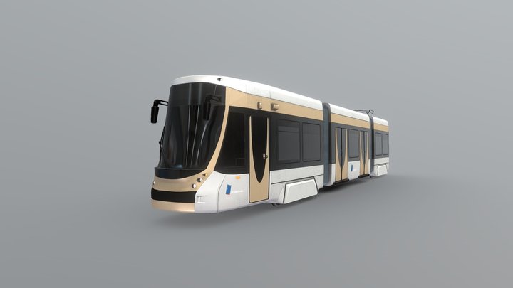 STIB Brussels Tram 3D Model