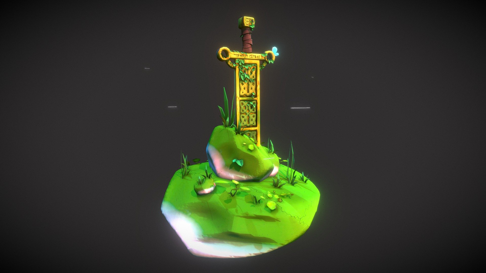 Monolithic Sword - 3D model by cyanflake [b8a9346] - Sketchfab