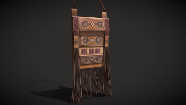 Berber Medieval Bag 3D Model