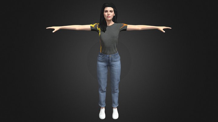 Kendall Jenner Avatar 3D Model