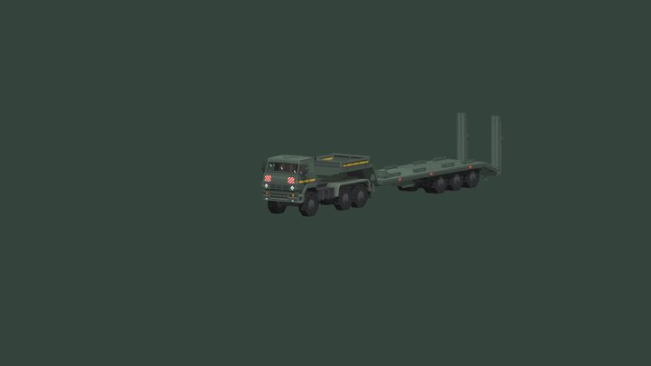 KAMAZ 6560  танковоз 3D Model