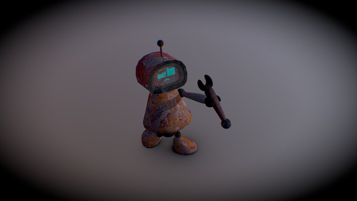 old Robot #CuteRobotChallenge 3D Model