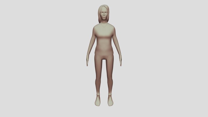 3D Lady Model – Realistic Female Character
