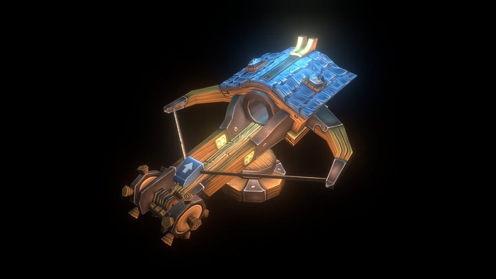 Stylized Ballista 3D Model