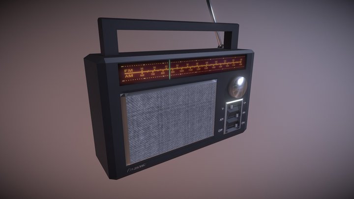 80s Radio 3D Model