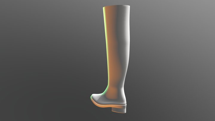 Black Boot 3D Model
