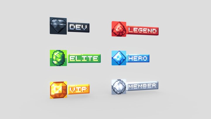 Rank Icon 3D Model