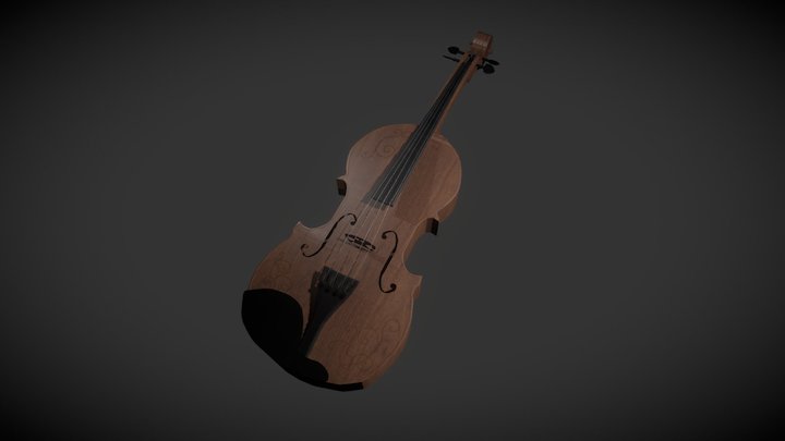Violin Model (Music Room) 3D Model