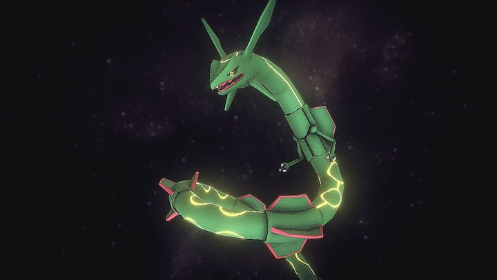 Mega-rayquaza 3D models - Sketchfab