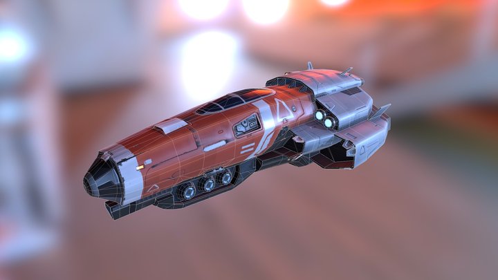 Space Ship 3D Model