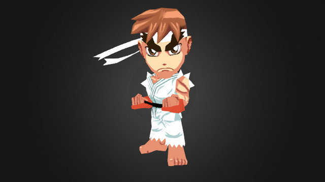 Ryu - Puzzle Fighter 3D Model