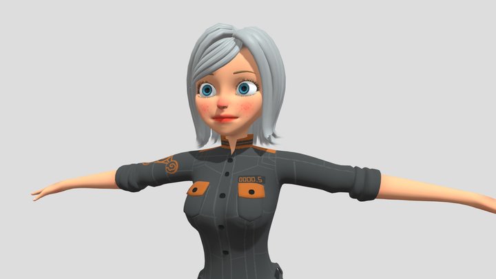 Ginormica blender rig 3D Model
