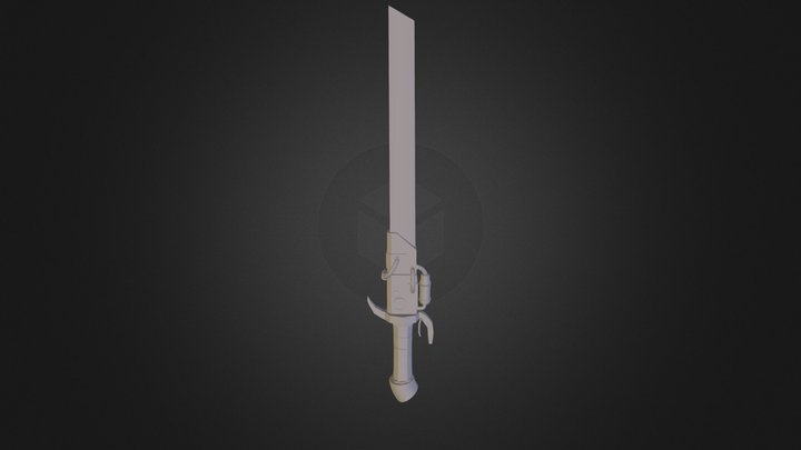 Steampunk Sword 3D Model