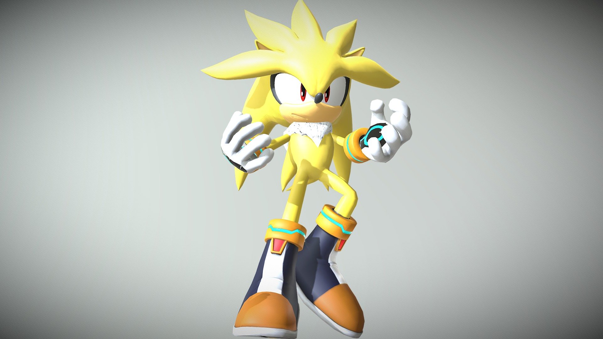 Xbox 360 - Sonic the Hedgehog (2006) - Super Shadow - The Models