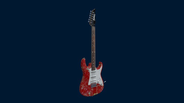 Guitarra Ibanez 3D Model