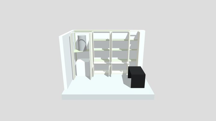11QM Garage Office Cupboards Rev P2 3D Model