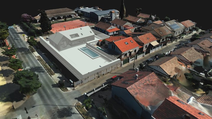 3D Malla Parcela Con Propuesta 1 3D Model