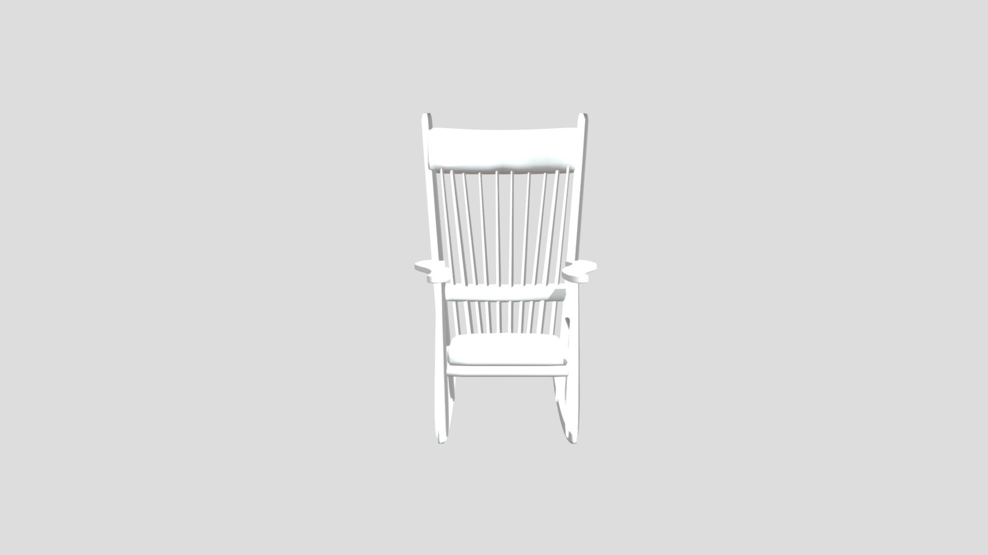 Rocking chair - 3D model by sarahmitrache [b8b2e83] - Sketchfab