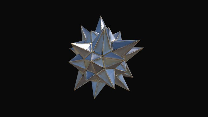 Steampunk Star Sculpture 3D Model