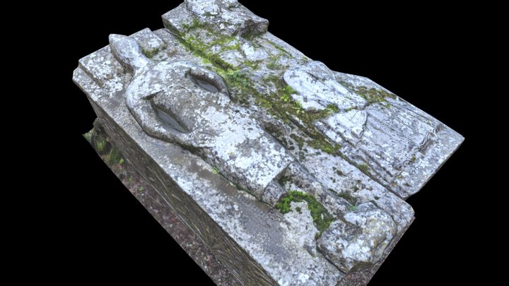 Grangefertagh Altar tomb (Low poly) 3D Model
