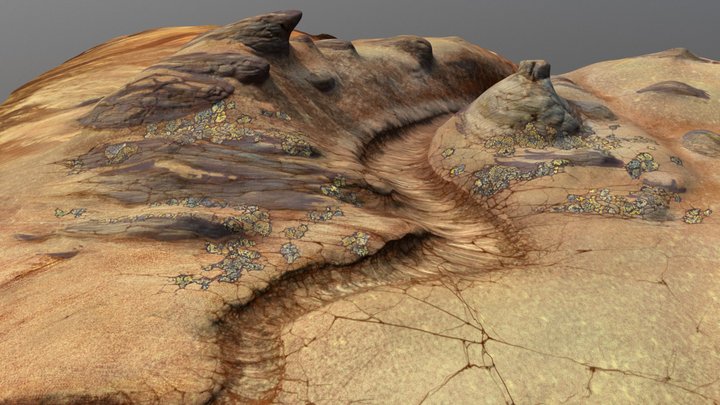 crater detail for the Crash site 3D Model