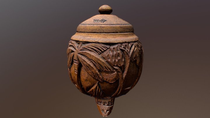 Handmade Malagasy Jewelry Box 3D Model
