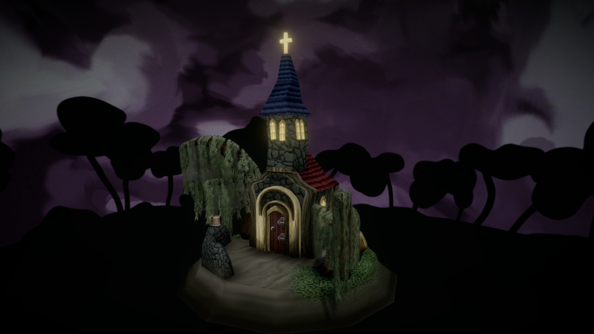 (XB1101 - 08) Marshy Chapel Diorama