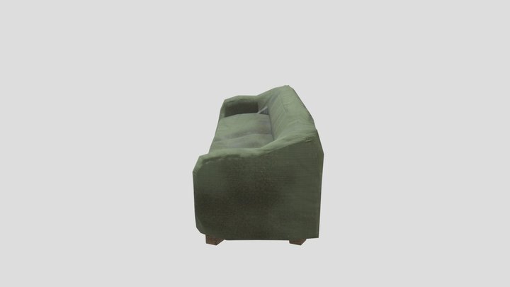 green sofa 3D Model