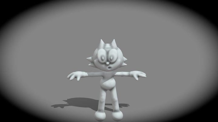 Felix The Cat Version 2 3D Model