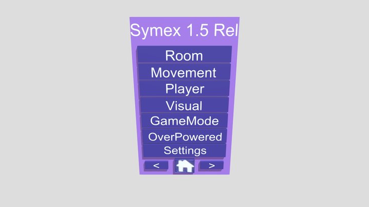 Symex Menu. 3D Model
