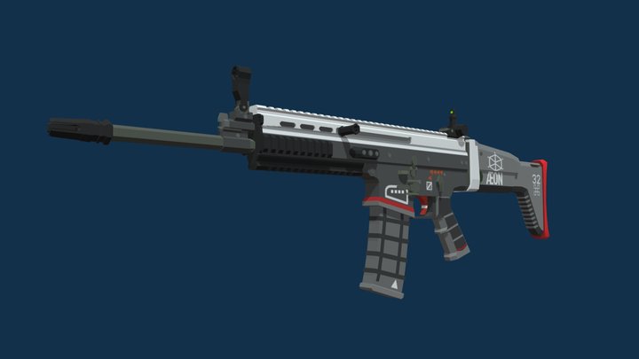 Signalis-ified SCAR-L: "The Herstal" 3D Model