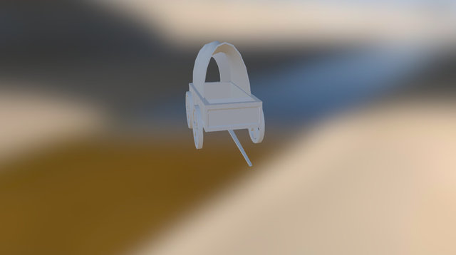 Wagon No Textures 3D Model