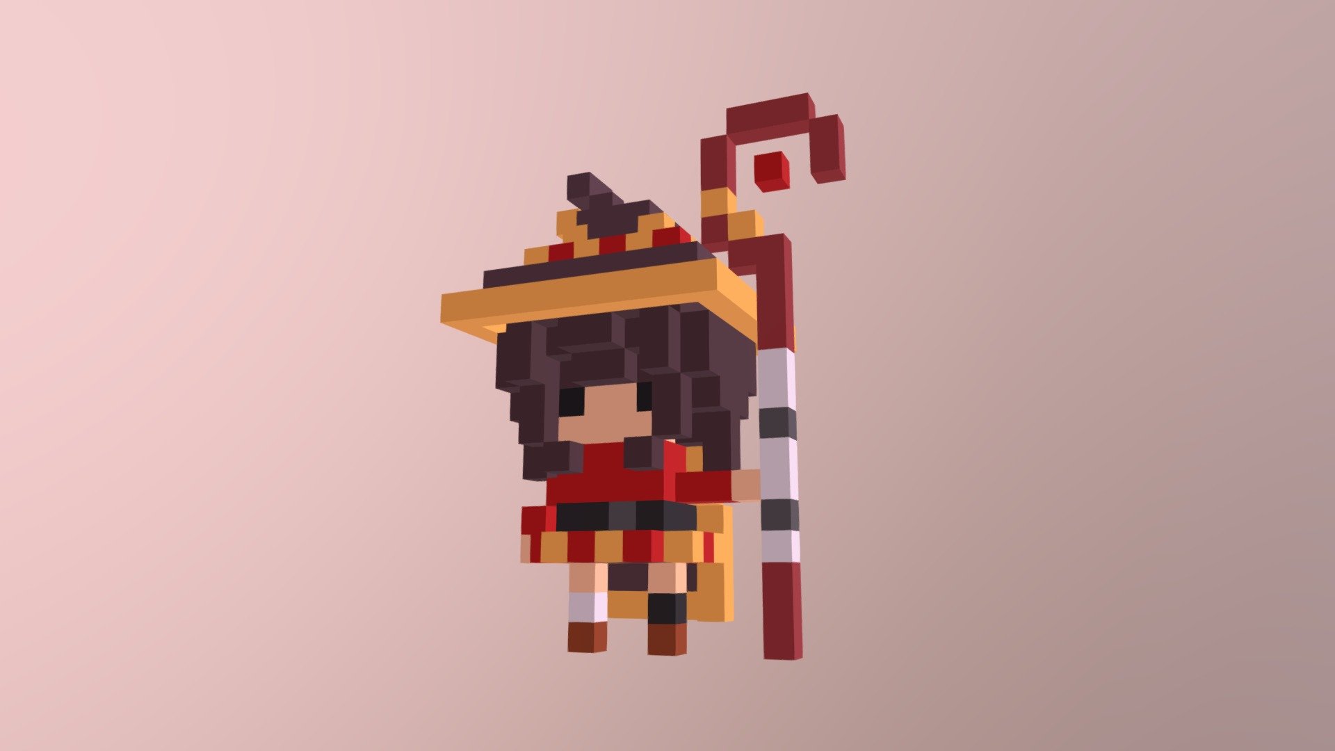 Voxel Megumin from Konosuba!