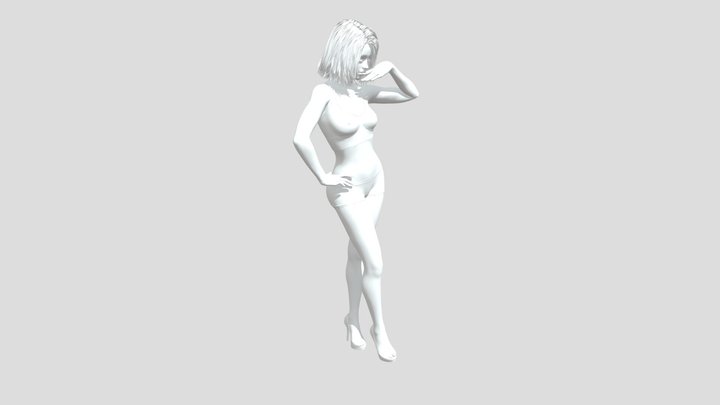 WOMAN POSING GUIDE 3D Model