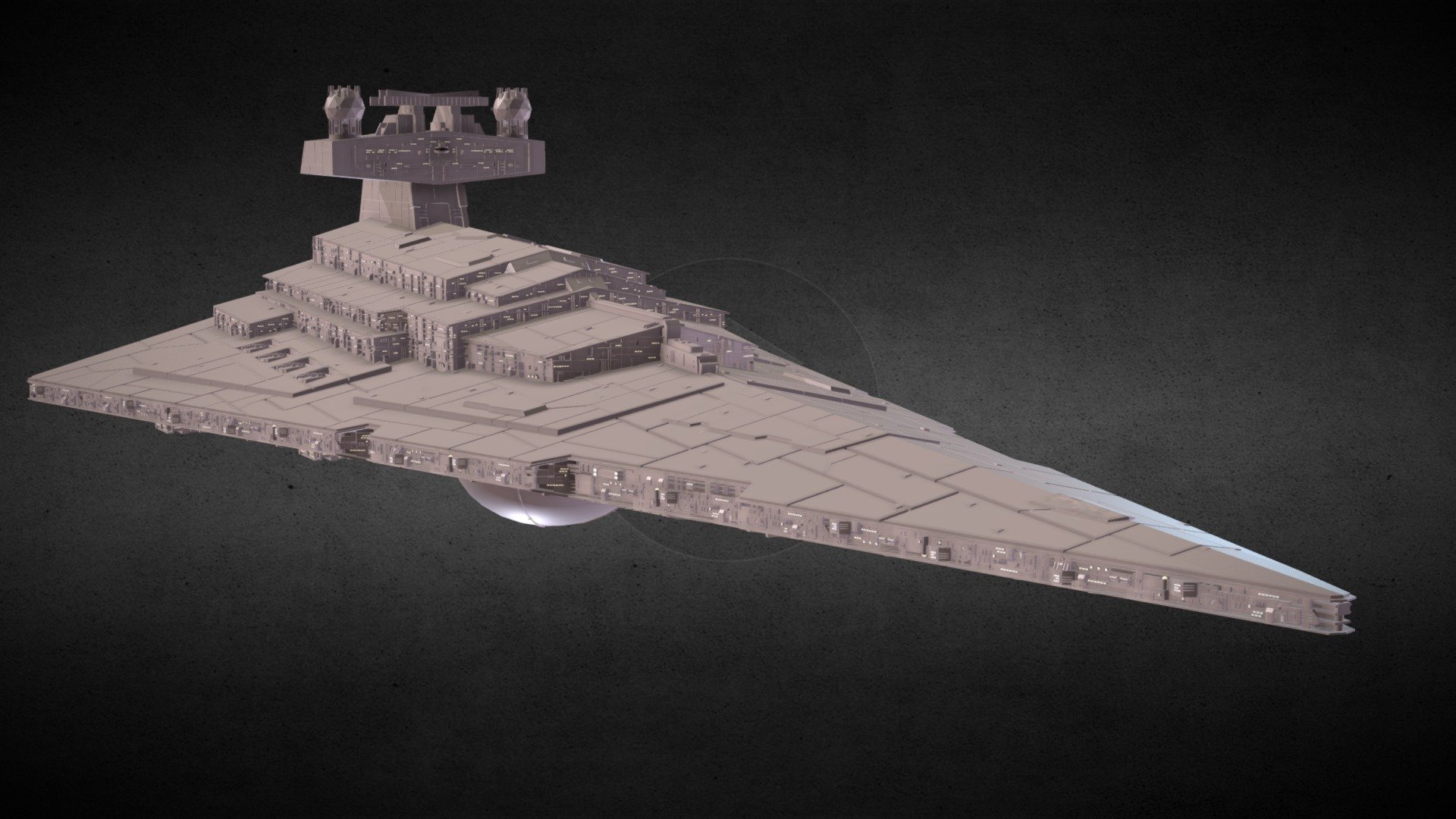 Star Wars Imperial II Star Destroyer Download Free 3D Model By 
