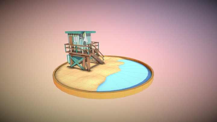 Baywatch tower 3D Model