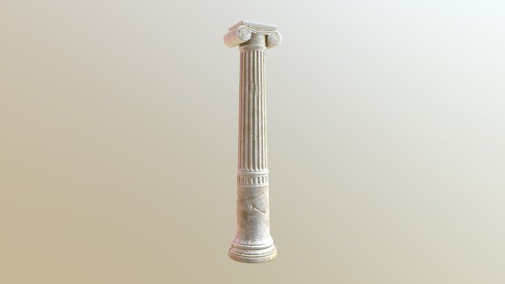 Ionic Column [Game Ready] 3D Model