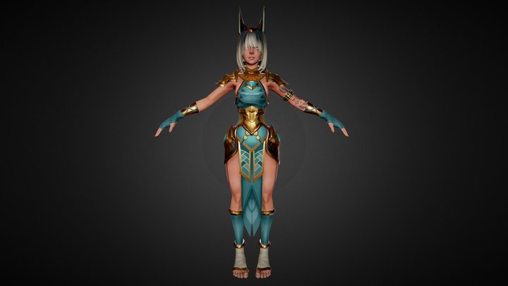 Nyxara - Female Egypt Character 3D Model