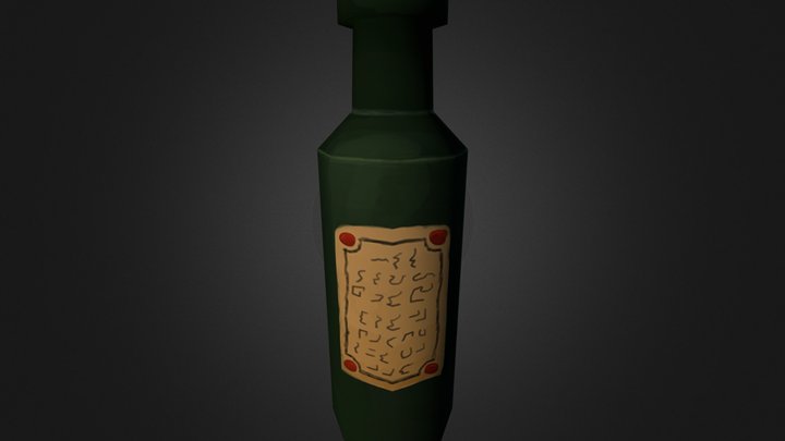 Wine Bottle 3D Model