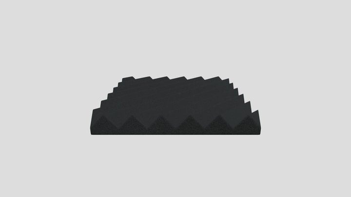 Acoustic Foam Panel Diagonal Indents