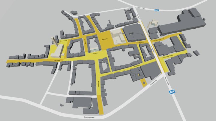 Einkaufsstadt Dueren 3D Model